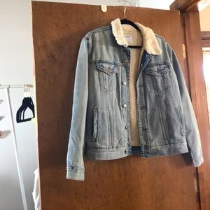 Fleece-lined Jean Jacket